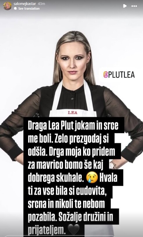 salome instagram zgodba