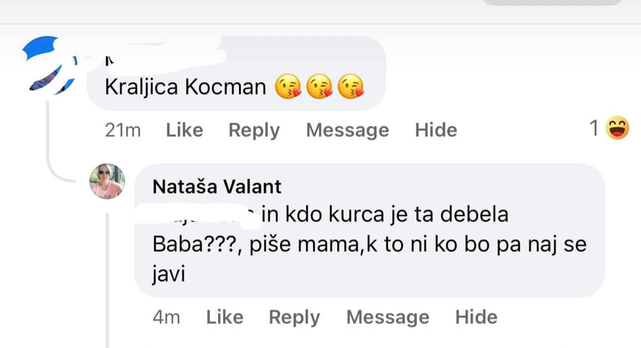 komentar na facebooku