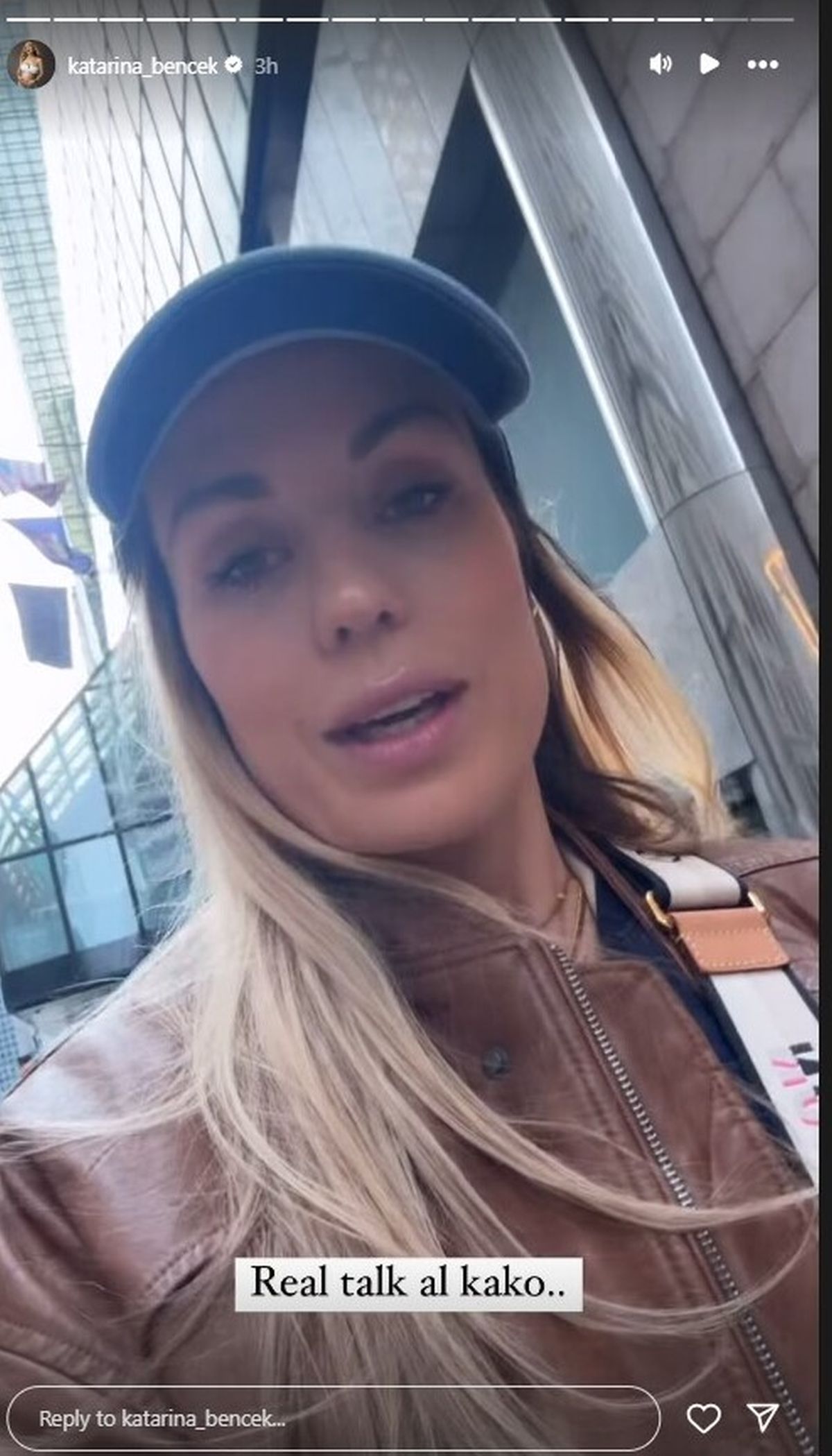 katarina benček Instagram zgodba, objava, Katarina benček, spletna vplivnica,