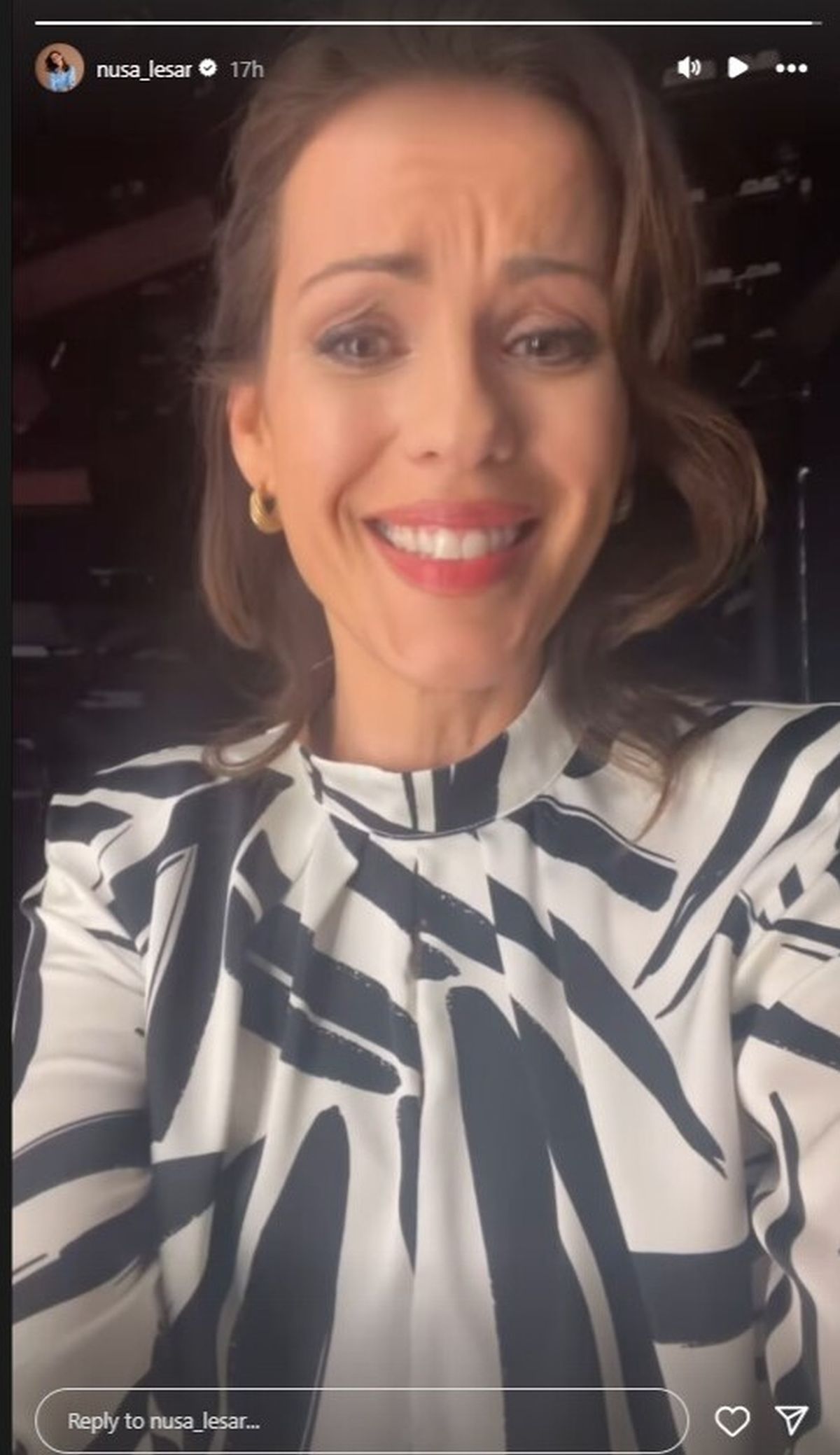 Nuša Lesar, Instagram zgodba, televizijska voditeljica, 