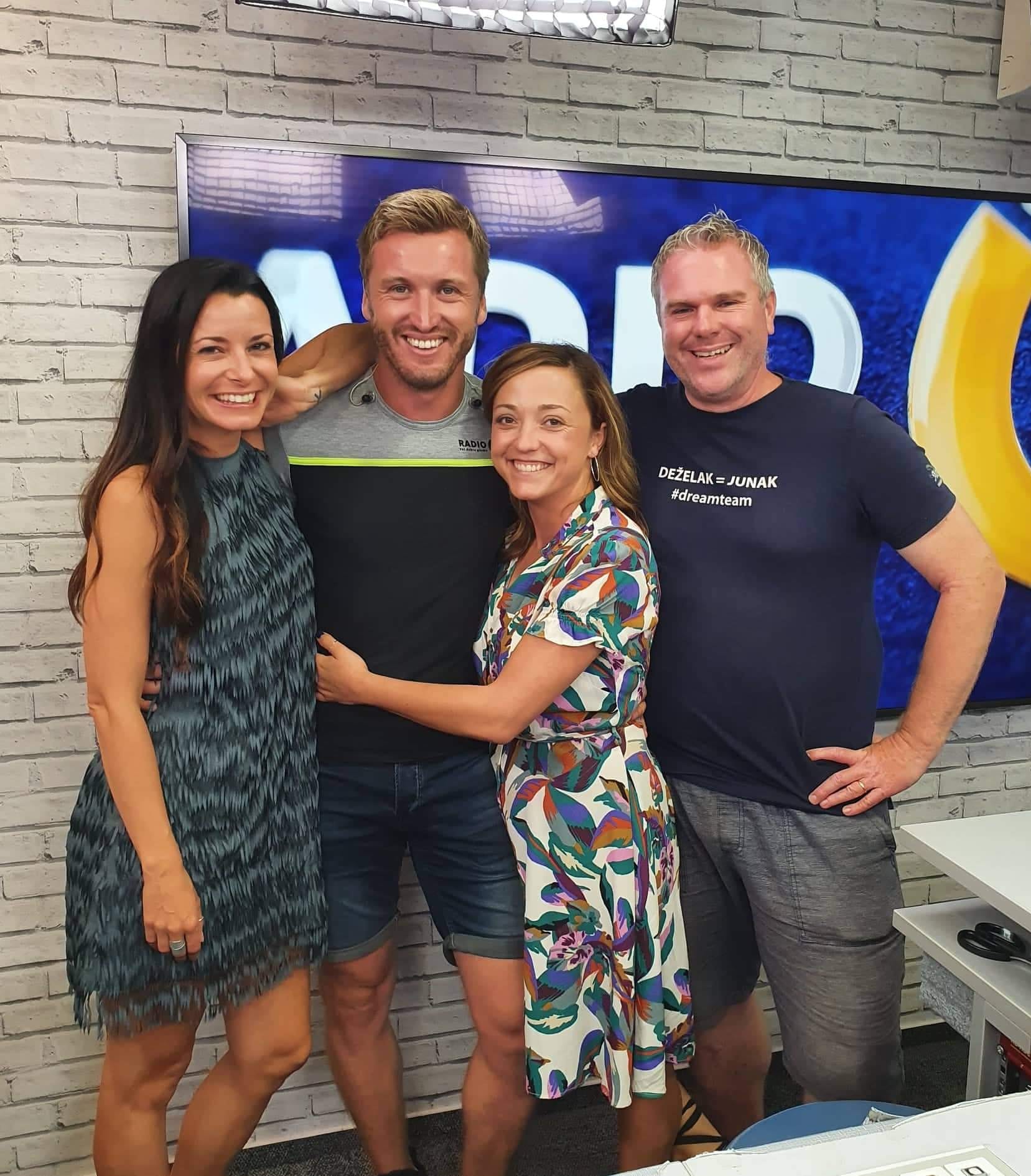 ekipa, radijski voditelji, Anja Ramšak, Denis Avdić, Jana Morelj, Miha Deželak, 