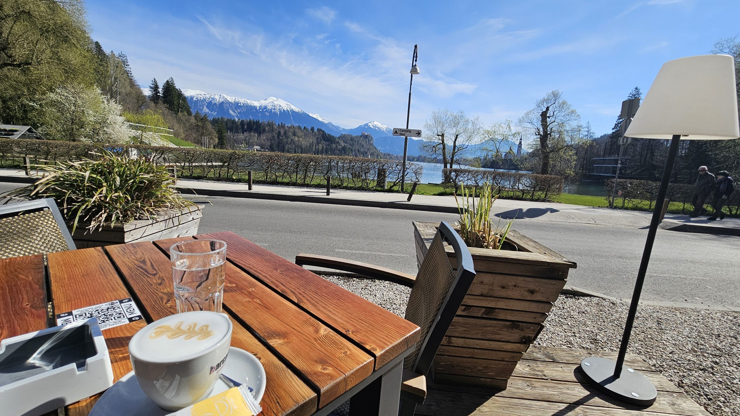 kamp bled kamp, Bled, kava, pogled,