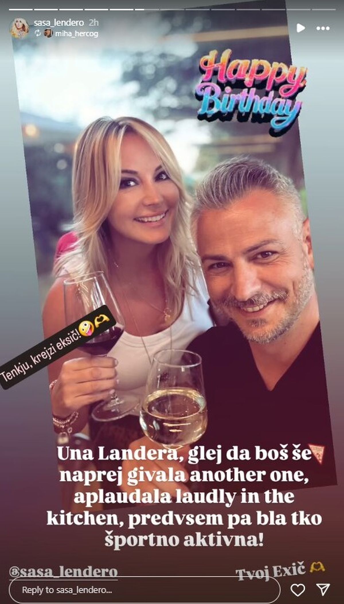 Saša Lendero Saša Lendero, Miha Hercog, Instagram,