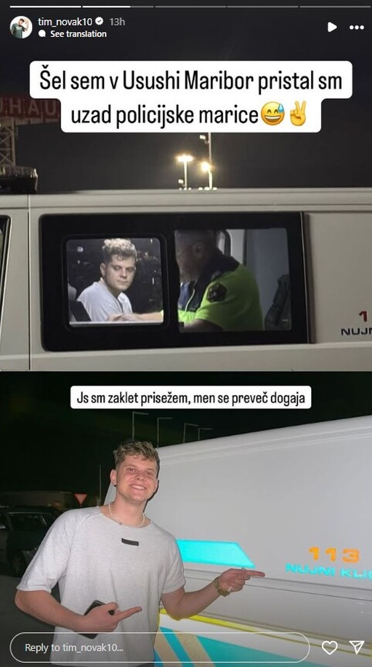 Tim Novak Tim Novak, Instagram zgodba,