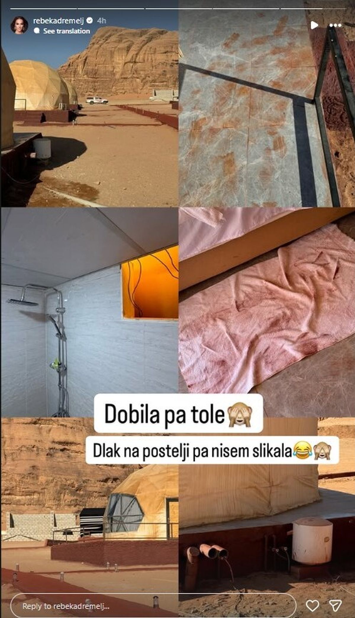 kamp, Jordanija, Instagram, 