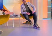 Žiga Deršek, voditelj, Planet TV, studio,