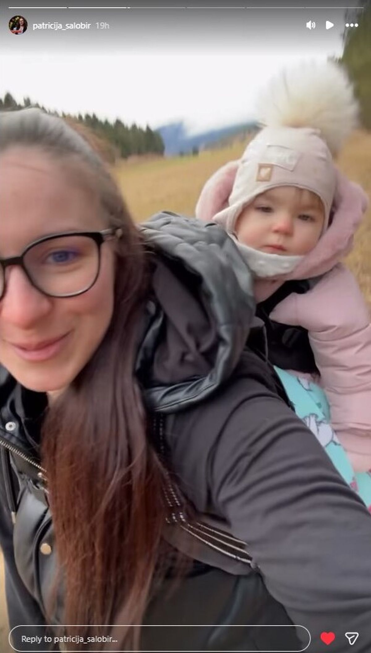 Instagram zgodba Patricija Salobir, Intagram, hčerka,