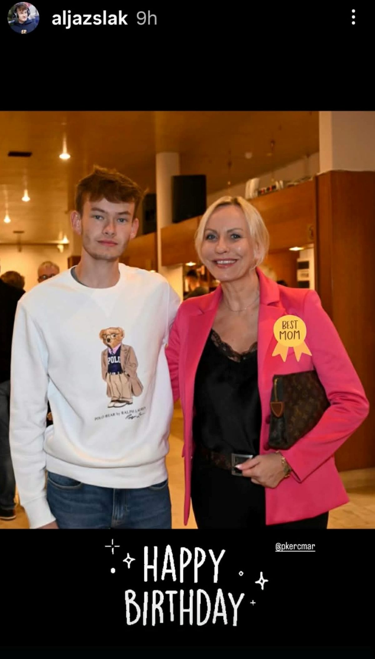 Aljaž Slak, Petra Kerčmar, Instagram, 