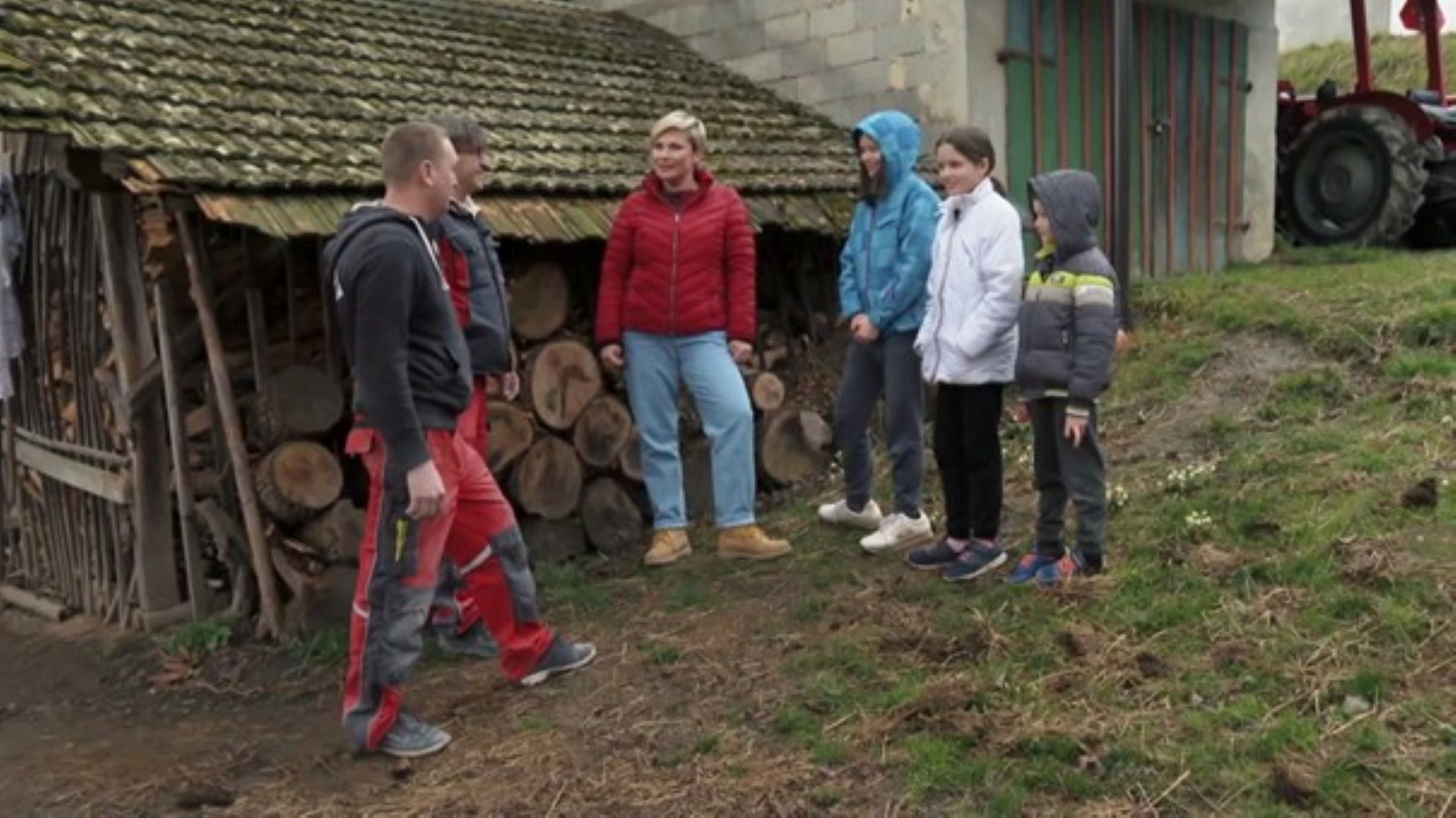 otroci, mojstra, voditeljica, 