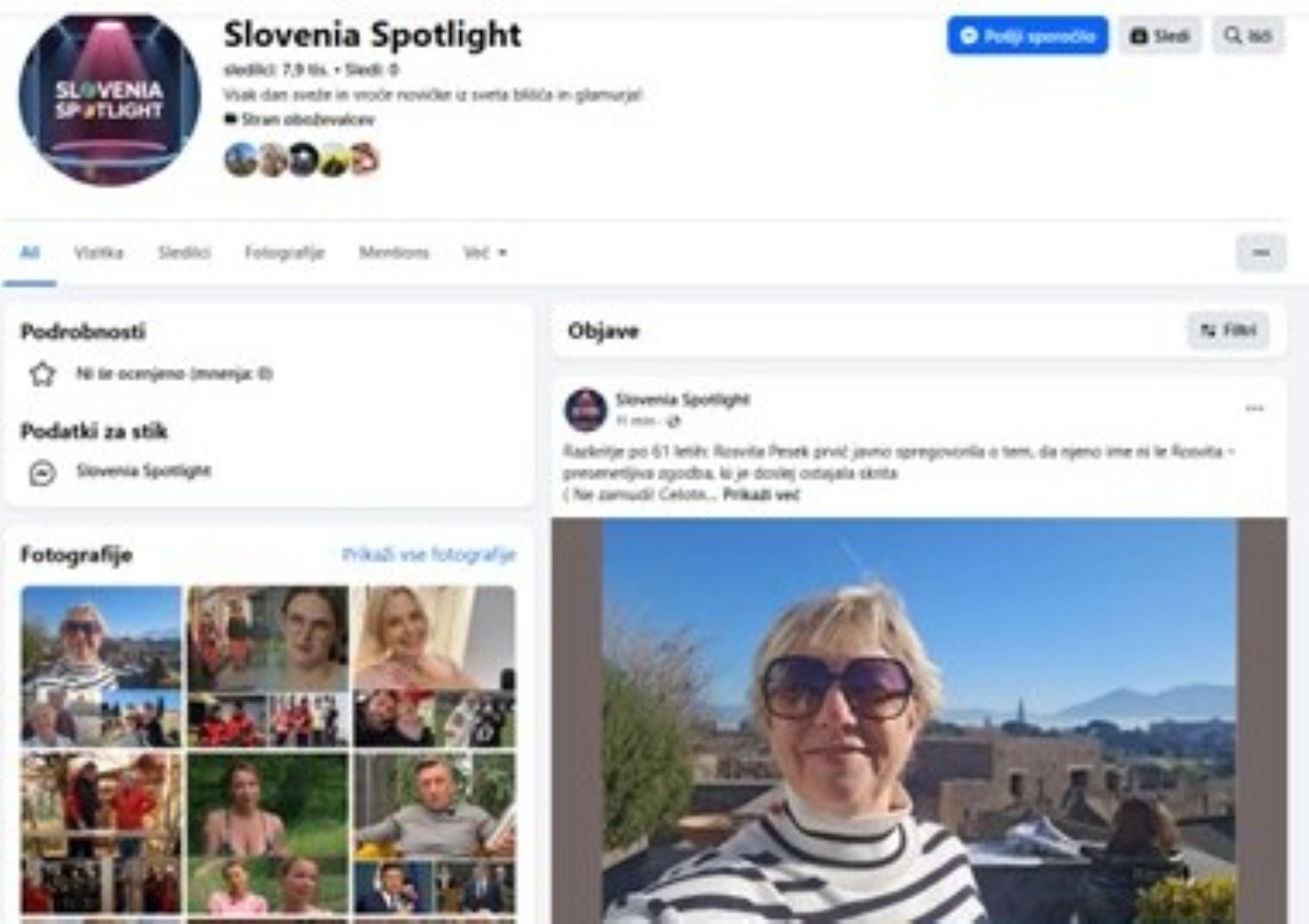 lažni profil lažna stran, facebook,