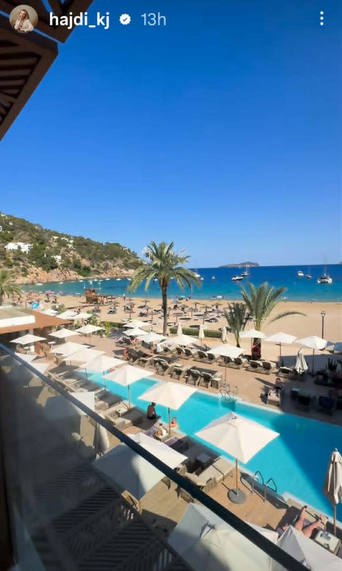 Ibiza pogled s hotela