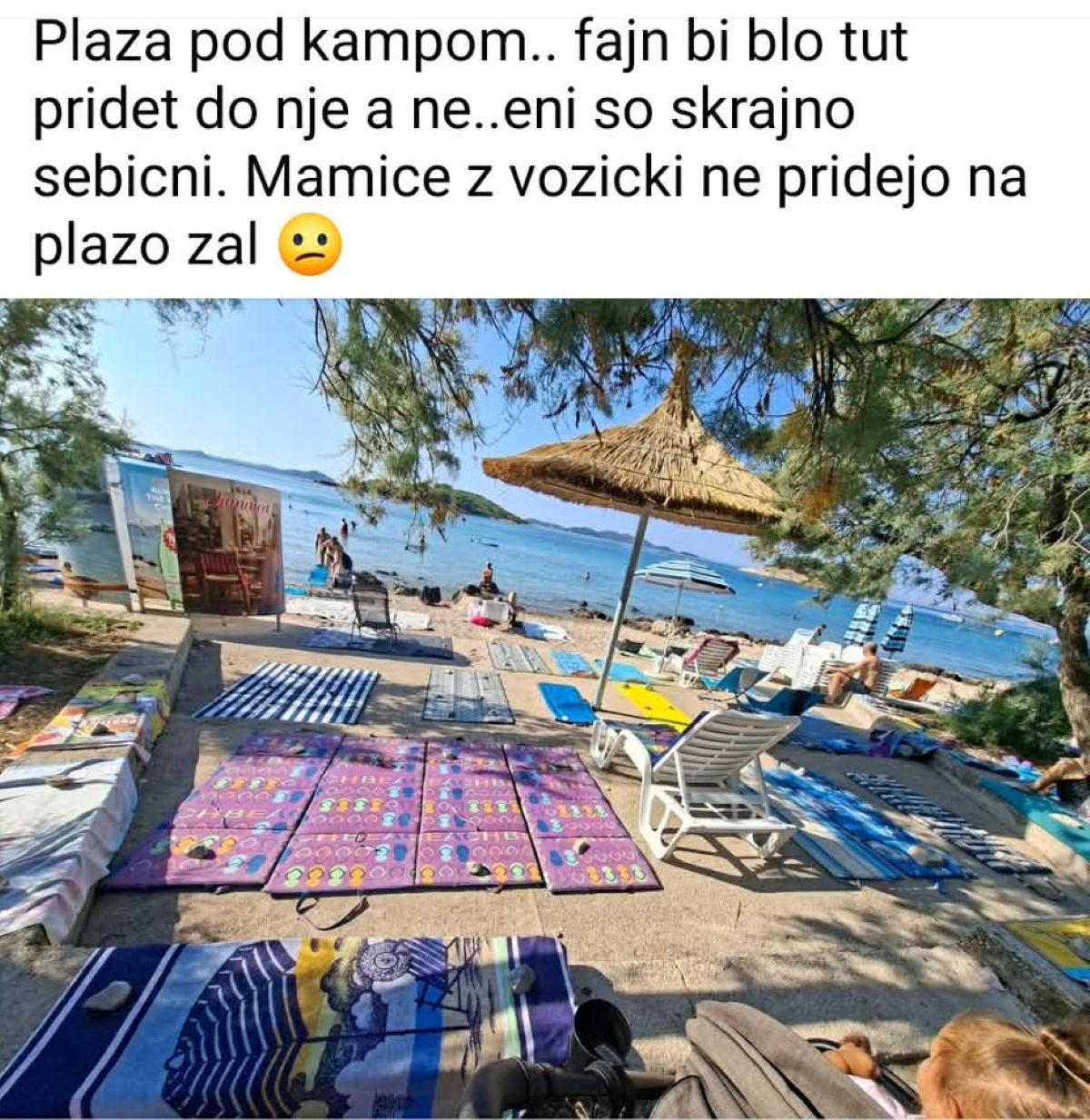 kamp, plaža, 