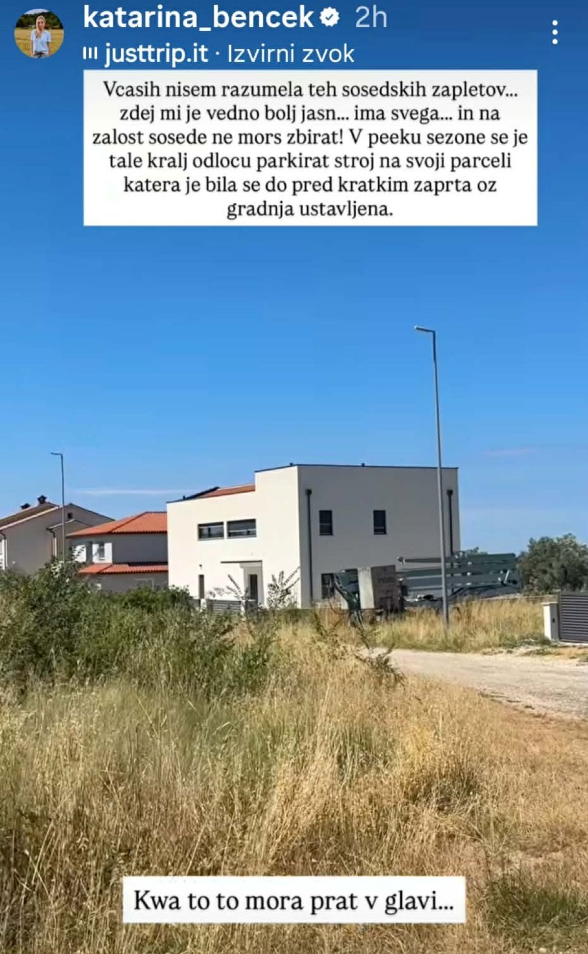 sporočilo in gradnja