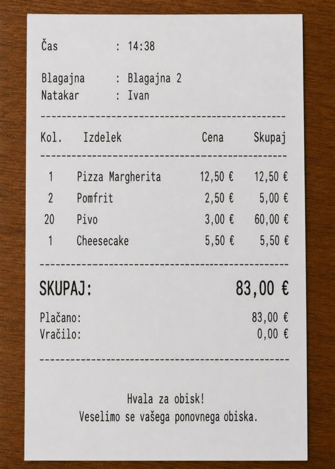 račun