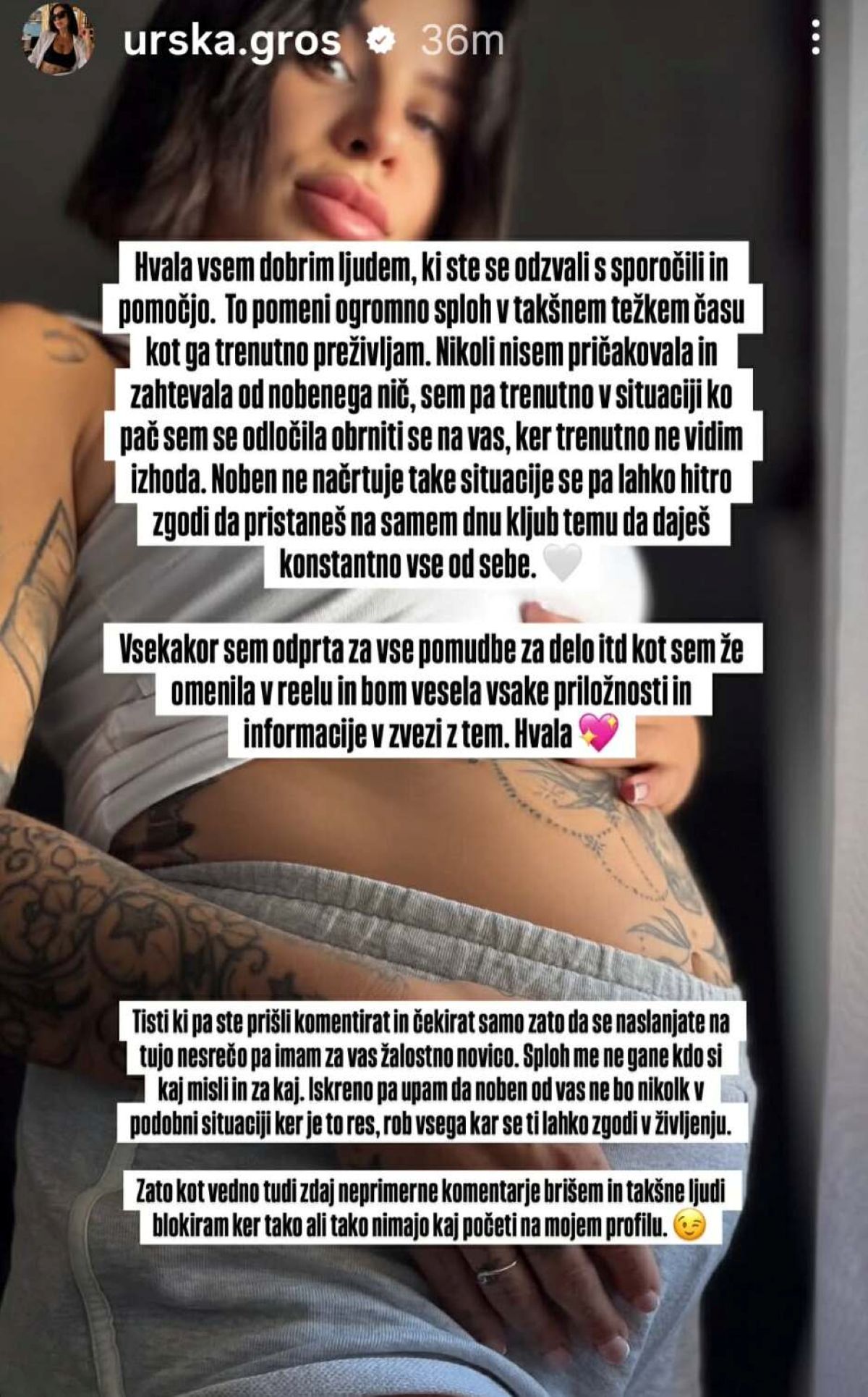 Urška, Instagram, 