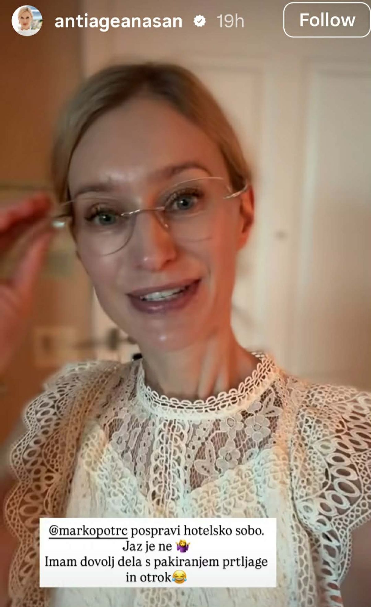 Instagram zgodba, Ana Debevc Prašnikar,