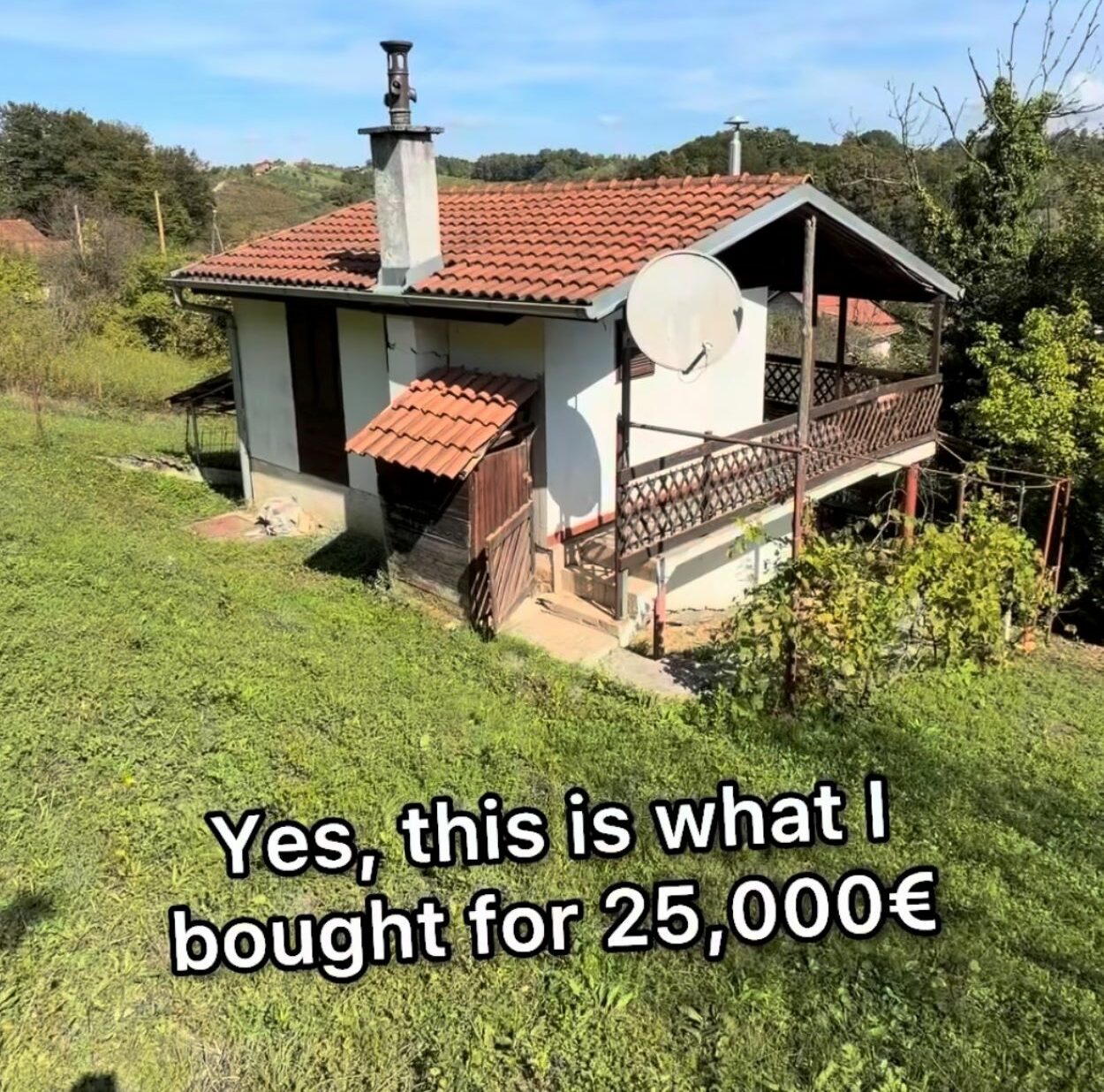 Hiša za 25 tisoč evrov